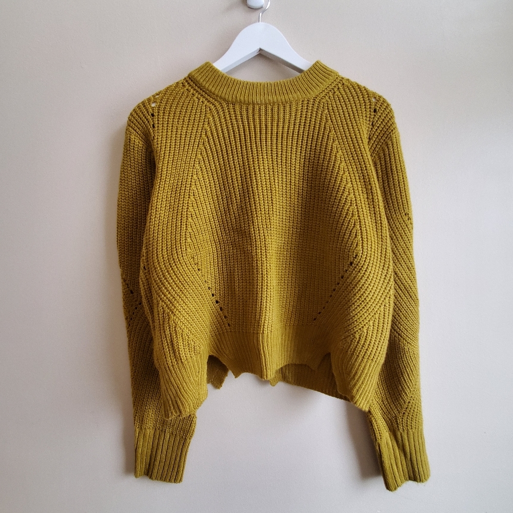 Paper Heart cropped pullover sweater zipper